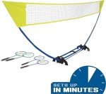 Easy Setup Badminton Net Set with Rackets