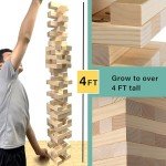 Giant Stacking Wood Tower Game for Adult Fun