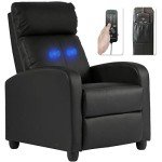 Modern Recliner Chair with Massage and Reading Features