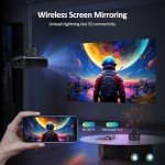 NexiGo PJ40 WiFi 1080P Projector for Mancave