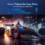 Wireless Mini Projector with Wi-Fi 6 and 5.0