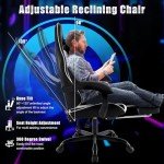 Ergonomic Gaming Chair with Footrest and Lumbar Support