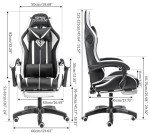 HOFFREE RGB Gaming Chair with Speakers and Massage