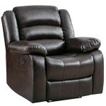 Comfortable Faux Leather Recliner Chair for Mancave