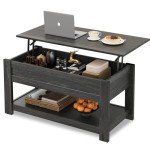 Modern Lift Top Coffee Table with Hidden Storage