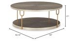 Ashley Ranoka Round Metal Coffee Table - Gold Finish