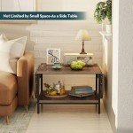 SAYGOER Dark Brown Extendable Coffee Table