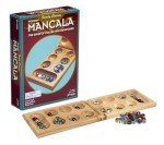 Mancala Game Set - Real Wood, Multicolor Stones