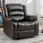 Comfortable Faux Leather Recliner Chair for Mancave