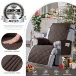 Waterproof Oversized Recliner Chair Cover - Chocolate