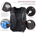 Swissdigital TSA Business Laptop Backpack with USB Port