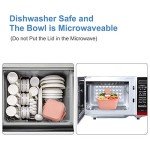 Stylish 2-Pack Salad Bowl Containers (Pink)