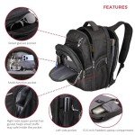 Swissdigital TSA Business Laptop Backpack with USB Port