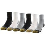 Goldtoe Men's Cushioned Ankle Socks - 6 Pairs