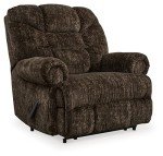 Classic Velvet Movie Recliner in Dark Brown