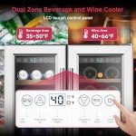 Icyglee Dual Zone Wine & Beverage Cooler