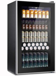 Compact Beverage Cooler for Home Bar - 130 Can