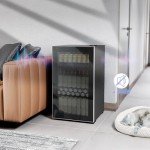 Compact Beverage Cooler for Home Bar - 130 Can