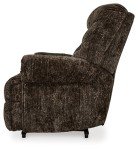 Classic Velvet Movie Recliner in Dark Brown