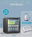 55-Can Countertop Beverage Cooler with Glass Door