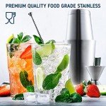16-Piece Stainless Steel Cocktail Shaker Set