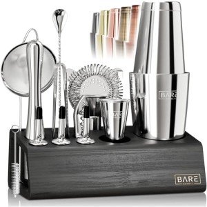 BARE BARREL® 14-Piece Bartender Cocktail Kit