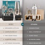 BARE BARREL® 14-Piece Bartender Cocktail Kit