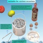 Stainless Steel Ice Bucket for Parties and Wine