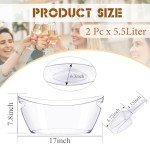 Stylish Acrylic Ice Buckets for Parties - 2 Pack