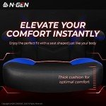 Ergonomic Gaming Chair with Lumbar Support - Blue