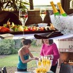 asika Ice Bucket Wine Bucket, Clear Acrylic 3.5 Liter Plastic Tub for Drinks and Parties, Food Grade, Perfect for Wine, Champagne or Beer Bottles