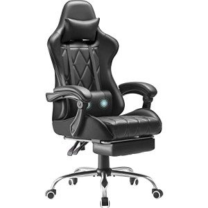 Homall Ergonomic Gaming Chair with Footrest & Massage