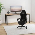 GTPLAYER Ergonomic Gaming Chair with Footrest and Support