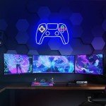 Kavaas Gamer Neon Sign, Neon Controller Sign for Gaming Room Decor - Gaming Neon Sign for Teen Boys Room Decor - Best Gamer Gifts for Teenage Boys, Kids