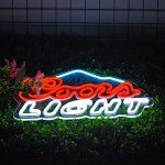 Neon Sign for Wall Décor Crs Light Neon Signs Beer Bar Home Bedroom Man Cave Office Hotel Pub Cafe Neon Light Signs with Dimmable Switch LED for Wall Decor