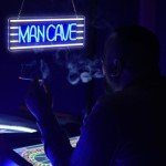 Man Cave Neon Sign, Neon Sign For Wall Decor, Art Led Light for Resturant Signage Shop Home Wall Decor Welcome Sign Bedroom Bar Hotel Shop Party(16.5 x 6.5 in)