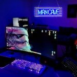 Man Cave Neon Sign, Neon Sign For Wall Decor, Art Led Light for Resturant Signage Shop Home Wall Decor Welcome Sign Bedroom Bar Hotel Shop Party(16.5 x 6.5 in)