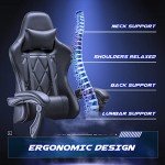 Homall Ergonomic Gaming Chair with Footrest & Massage