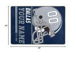 DFVHBC Dallas Custom Football Rug Add Any Name Number Personalized Welcome Decorative, Men Movement Rug