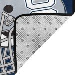 DFVHBC Dallas Custom Football Rug Add Any Name Number Personalized Welcome Decorative, Men Movement Rug