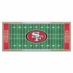 FANMATS 7365 San Francisco 49ers Field Runner Rug - 30in. x 72in.
