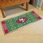 FANMATS 7365 San Francisco 49ers Field Runner Rug - 30in. x 72in.
