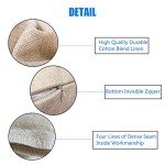 Fukeen Cotton Linen Waist Lumbar Throw Pillow Cases Wine Group Therapy Words Pillow Cover Home Bar Decor Beer Lover Gifts 12”x20” Rectangle Cushion Cover for Bedding Chair (Practiced Here Drink)