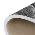 9CH Art Lion Area Rug Head Black Area Rugs Mat for Living Room Bedroom Non Slip Black Floor Rugs Carpet Home Indoor Decoration 7' X 5'