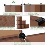 C&AHOME Cube Storage Organizer, 6-Cube Shelves Units, Closet Cabinet, DIY Plastic Modular Book Shelf, Ideal for Bedroom, Living Room, Office, 36.6" L x 12.4" W x 36.6" H Cocoa UPCS06C