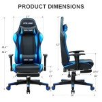 GTRACING Ergonomic Gaming Chair with Footrest