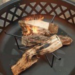 Four Seasons Courtyard Outdoor Fire Pit with Spark Screen and Safety Ring, 35"