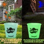 Juegoal Yard Pong Glow in Dark, Outdoor Giant Games Game Set with Noctilucent Buckets & Balls, Including 12 4 Cup Throwing for Beach, Camping, Lawn and Backyard