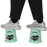 Juegoal Yard Pong Glow in Dark, Outdoor Giant Games Game Set with Noctilucent Buckets & Balls, Including 12 4 Cup Throwing for Beach, Camping, Lawn and Backyard