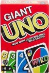 Mattel Games ​Giant UNO Card Game for Kids, Adults & Family Night, Oversized Cards & Customizable Wild Cards for 2 to 10 Players